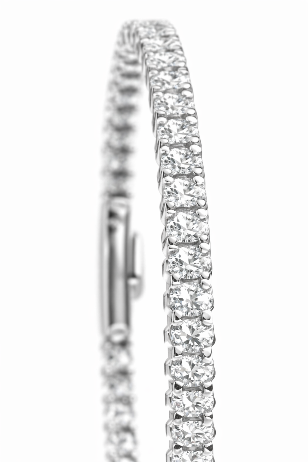 Oval Cut Lab Grown Bangle 5.0 Carats