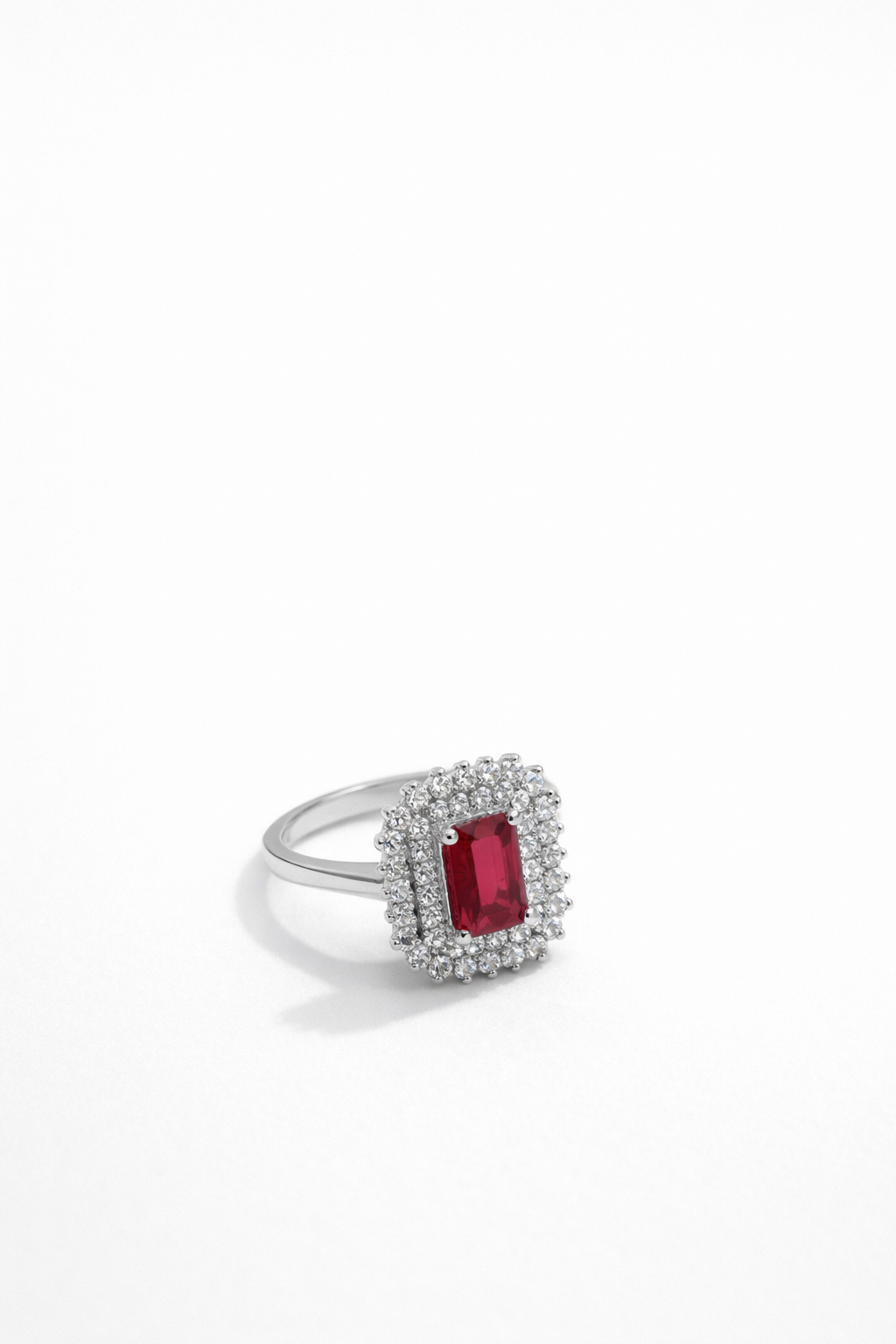 Double Halo Ring 1.5 Carats