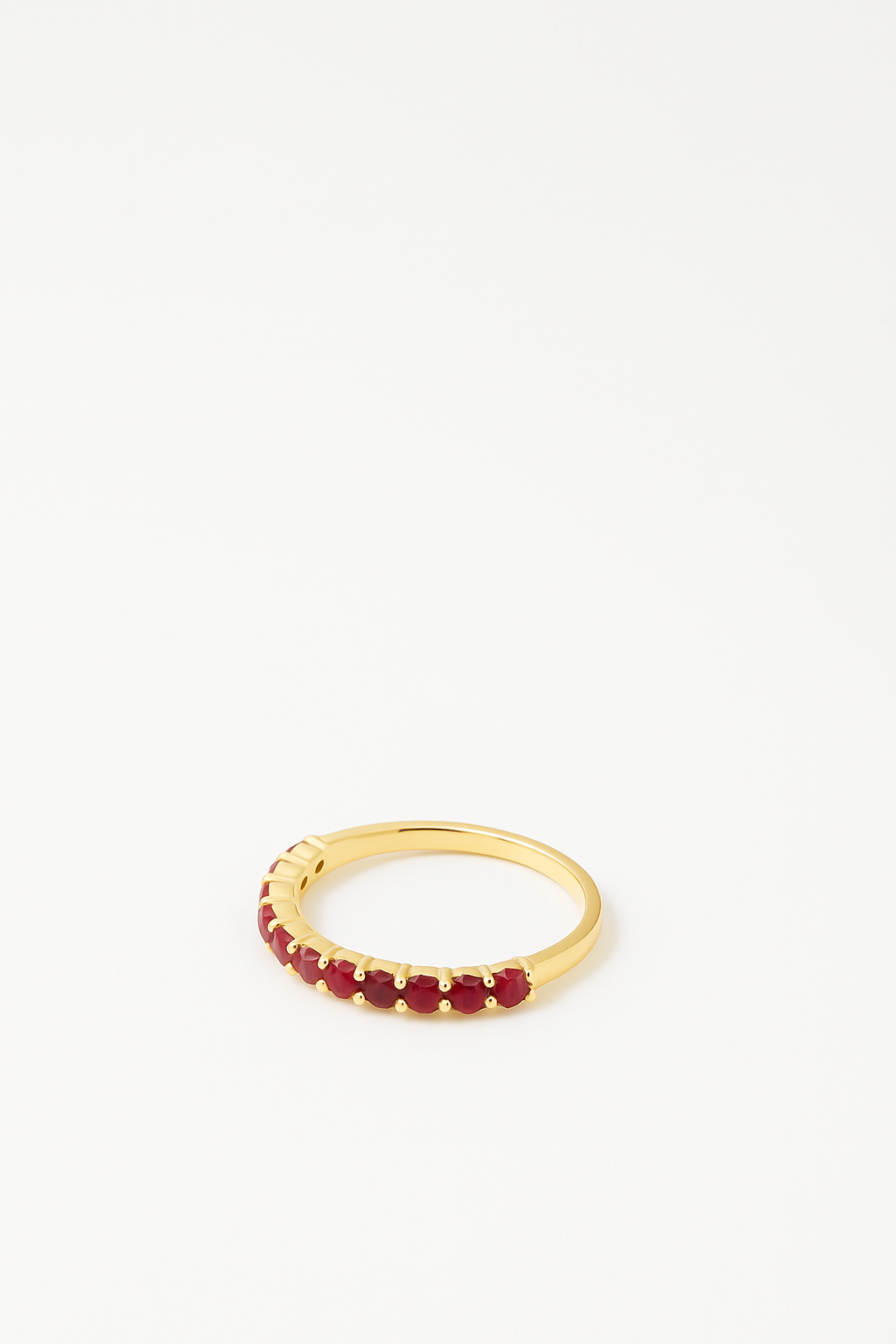 Ruby Half Eternity Ring .95 Carats