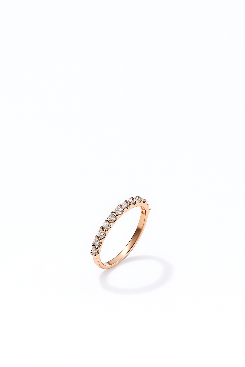 Lab Grown Half Eternity Ring .48 Carats