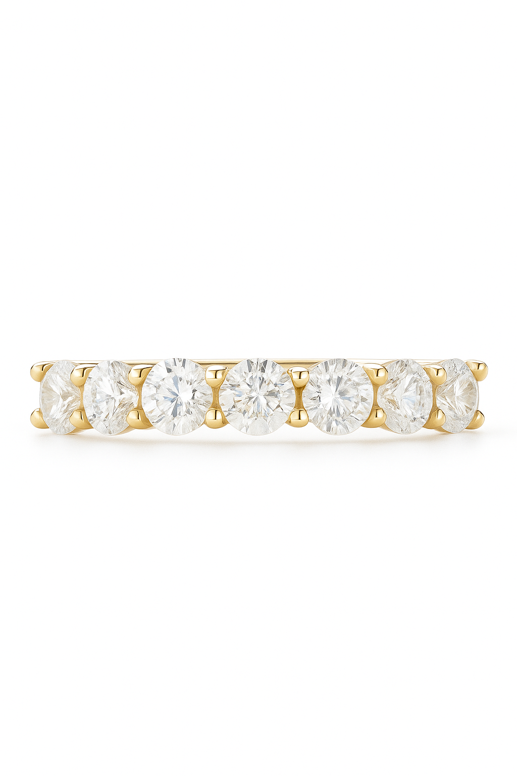 Lab Diamonds Half Eternity Ring 1.0 Carats