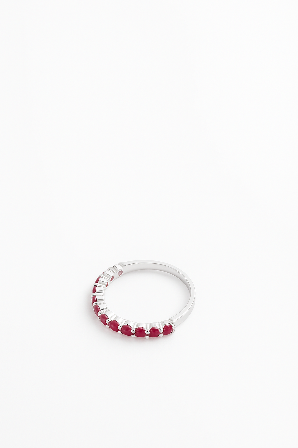 Ruby Half Eternity Ring 1.4 Carats
