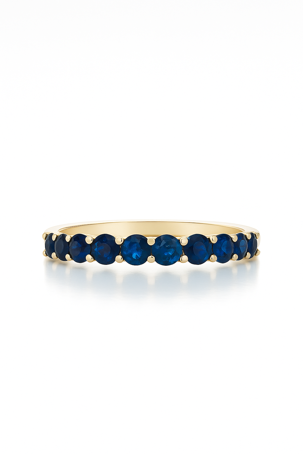 Sapphire Half Eternity Ring 1.4 Carats