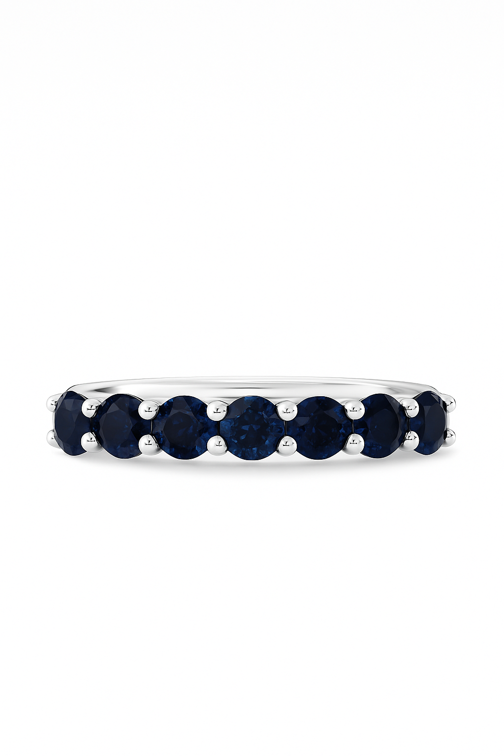 Sapphire Half Eternity Ring 1.4 Carats