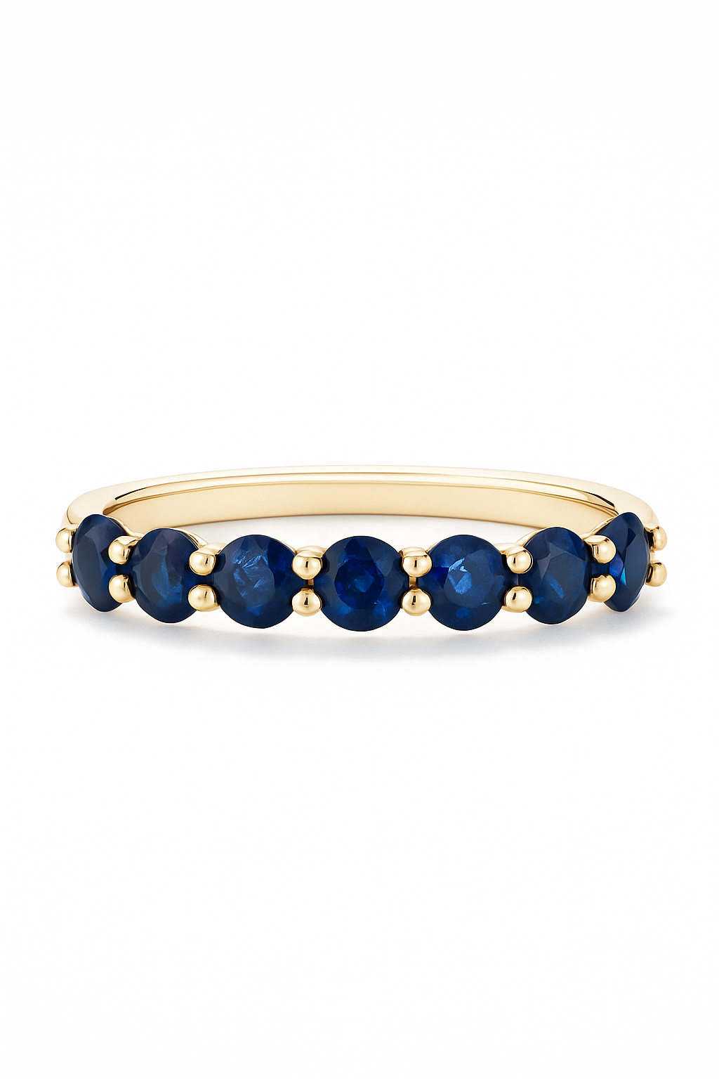 Sapphire Half Eternity Ring 1.4 Carats