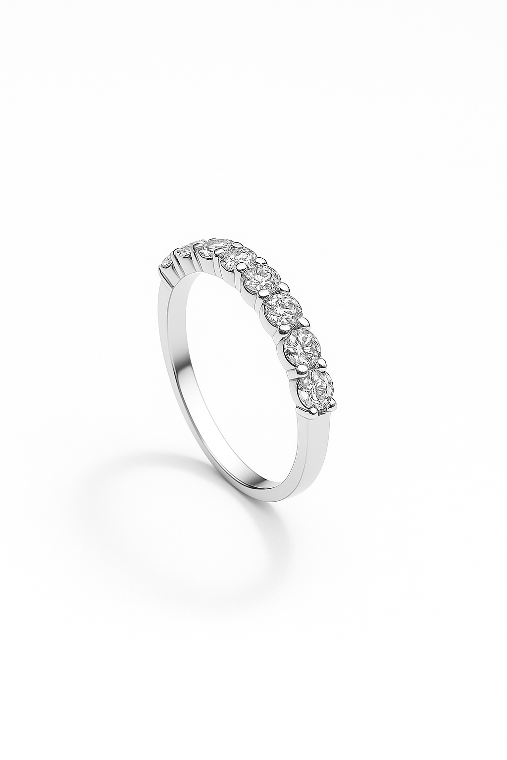 Lab Grown Half Eternity Ring 1.0 Carats