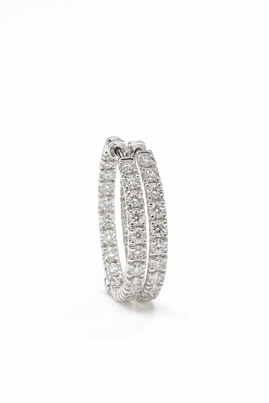 Lab Grown Hoops 5.0 Carats