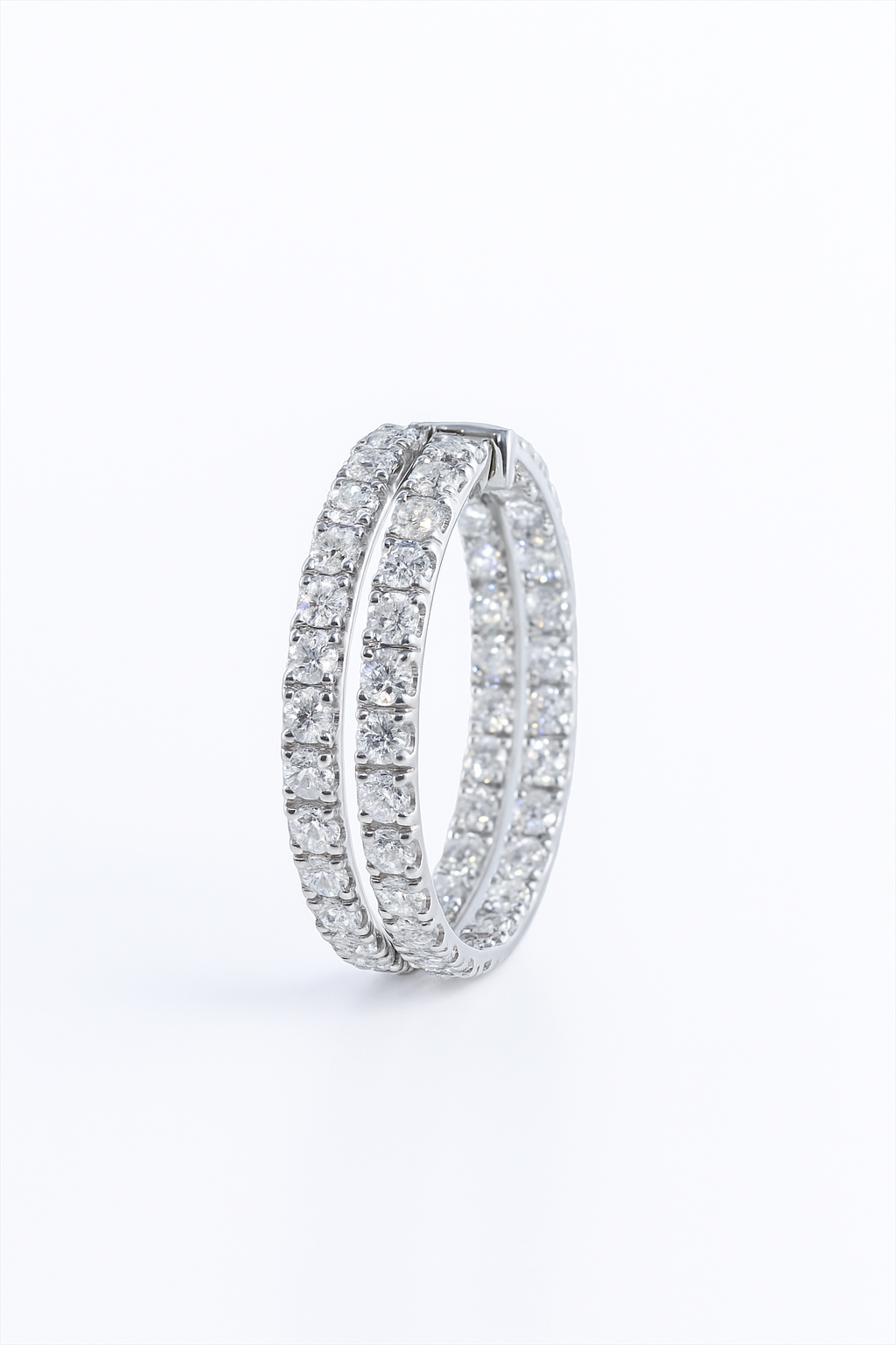 Lab Grown Hoops 7.0 Carats