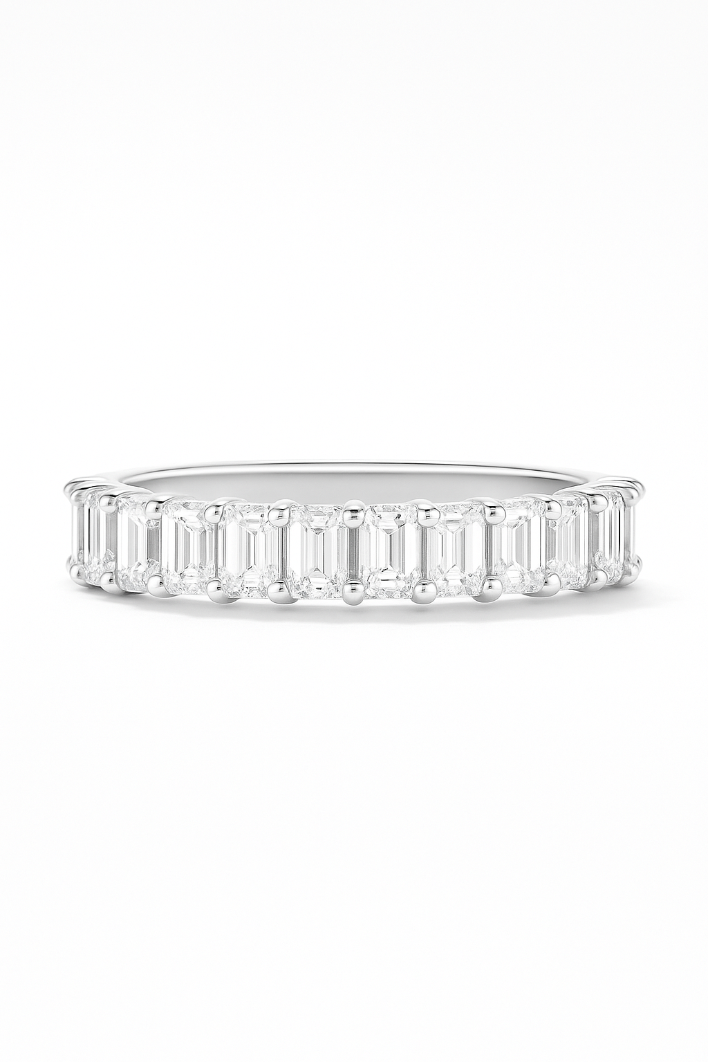 Lab Diamond Eternity Ring Emerald Cut 2.5 Carats