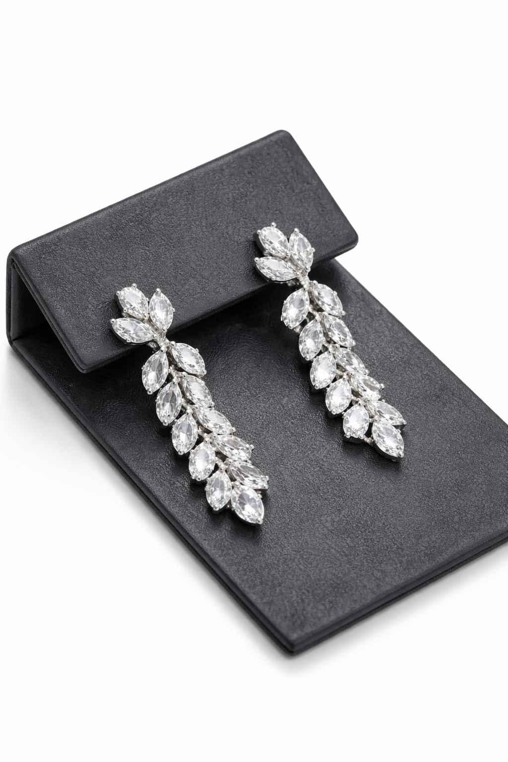 Lab Grown Earrings Drop Pear & Marquise 11.65 Carats