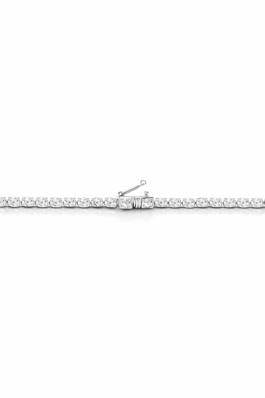 Lab Grown Necklace Oval Shape 14.3 Carats