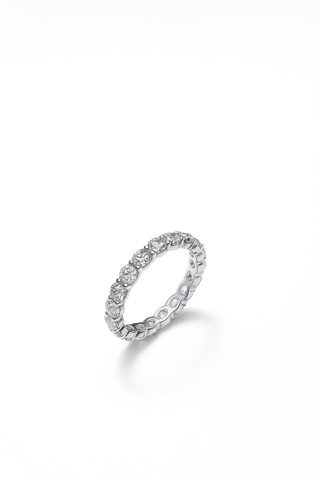 Eternity Ring With Lab Grown Diamonds, Round cut, 1.9 Carats